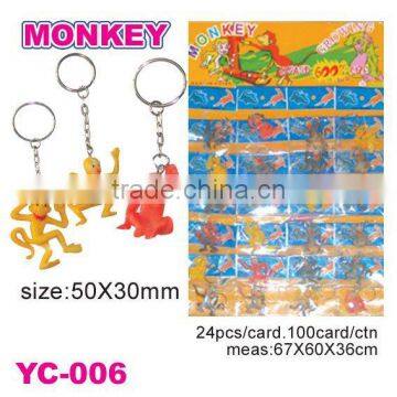 Monkey key chain,animal keychain