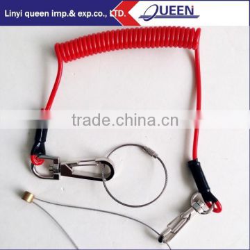 Durable high quality retractable tool safety lanyards with multiple attachment