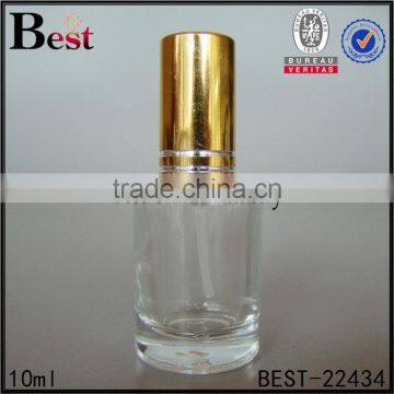 Cosmetic Perfume Promotion Lowest Price Mold Clear Small 10ml Glass Bottle With Silver Aluminum Spray and Cap China Suppliers photo-3