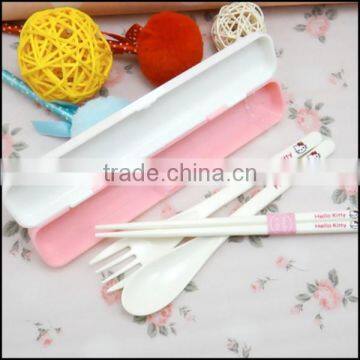 2015 Wholesale Cartoon FOOD GRADE Plastic Fork Spoons,FOOD GRADE Palstic Fork Spoons Outside Convenient photo-2