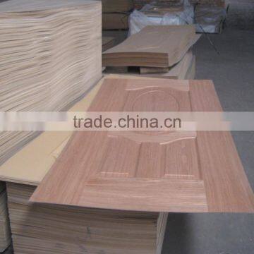 Hdf Door Skin Cherry Veneer Moulded 3 Panels photo-2