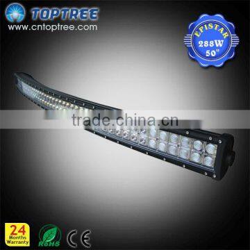 288w high quality led curved light bar 10-30V HIGH POWER led strip outdoor lamp