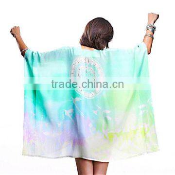 Smart Short Aqua Circle Box Kaftan dress