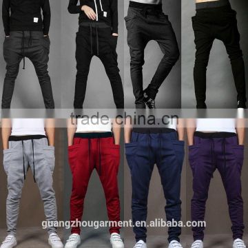 casual wholesale custom men's cotton blank Training running Track thick sweatpants Jogger Sports pants in 2015 winter/autumn