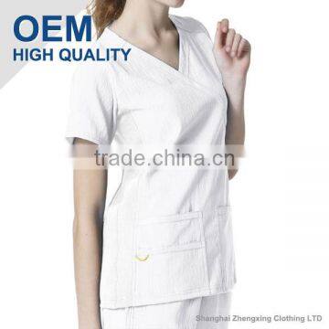 ZX OEM ODM Scrubs Wholesalemedical Scrubs ChinaMedical Wear Hospital Scrub Top 65%Polyester/ 35%Cotton photo-2