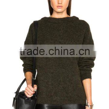 2016 new arrival lady mohair sweater customized factory price