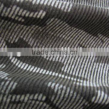 11wales cotton camo print discharge corduroy fabric