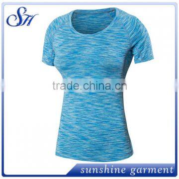 Wholesale High Quality Women Gym T-shirts Running Fitness Wear photo-3