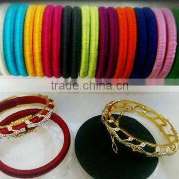 Indian Bangle Sets ,Stylish Silk Thread Bangles