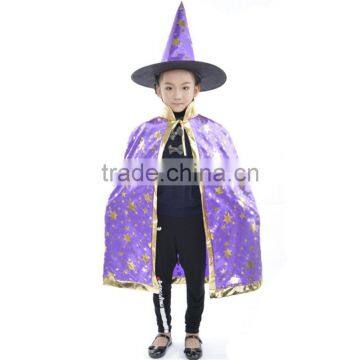 children's show cosplay Costume Halloween Costume magician witch star cloak for party supplies
