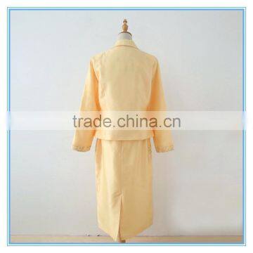 Fancy Lace Micado 3 Pieces Women Church Suit Business Suits With Pretty Buckle photo-3