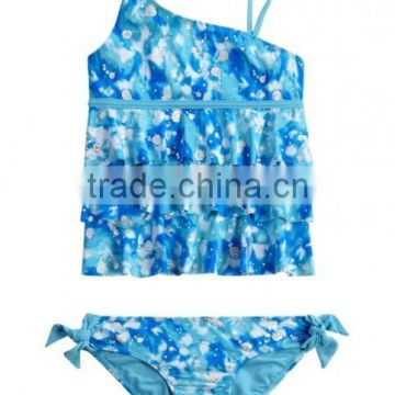 Paint splatter tankini swimsuit