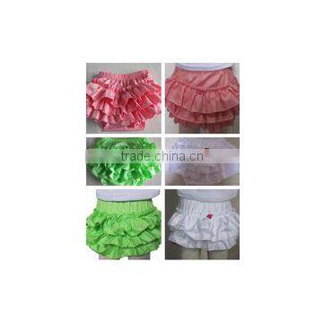 2015 Newest Design! Lovely Various Color Ruffled Satin Baby's Bloomer/ Diaper Cover With Lovely Pattern photo-1