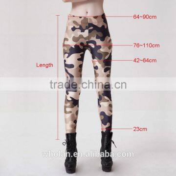 Summer New Design Womens Fitness Leggings Women Camouflage High Waist Skiny Stretch Sports Pants photo-6