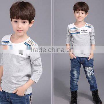 China Wholesale Professional Factory 2017 New Product Long Sleeve T-shirt Print for Kids photo-2
