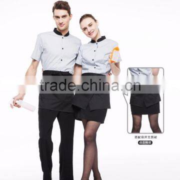 Juqian 2016 Custom Design Restaurant Hotel Waiter Waitress Uniform photo-4