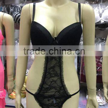 See Through Mesh Sexy Corset Lingerie Night Dress Shantou Factory Sexy Night Wear photo-2