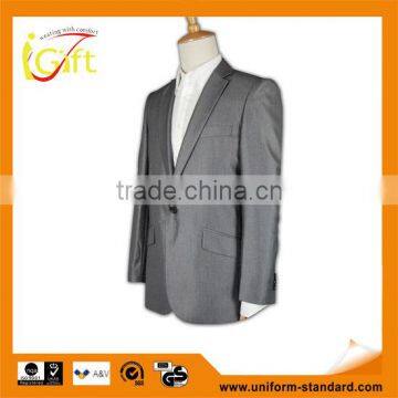 two button good quality anti-wrinkle customizable mens suit nice slim fit suit jacket