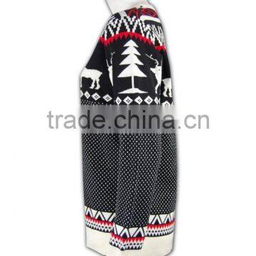 ISO9001/BSCI Latest Design Women Winter Knitted Partter Sweater