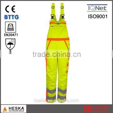 Reflective Overalls Workwear Safety Men Pants hi Vis Overall Bib