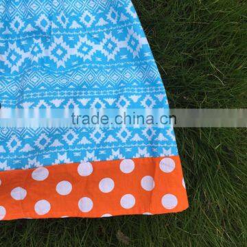 1-6 Years Old Fully Stocked Kids Pillowcasel Fashion Girls Goldfish Blue Cute Dress With Necklace and Headband Clothes Suit Set photo-2