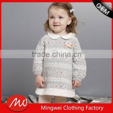 China factory wholesale knitted crocheted pattern new born baby sweater for girls