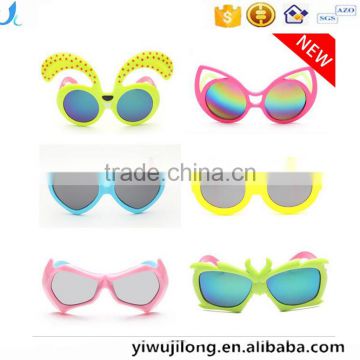 cheap cute cartoon plastic children party UV proof photochromic sunglass