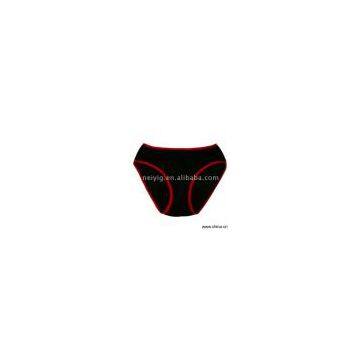 Sell Black Sanitary Underwear with Red Edge