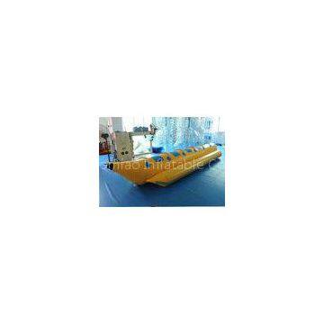 Commercial Grade Inflatable Banana Boat , Inflatable Lake Toys For Sports