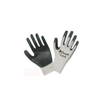 Black Nitrile Coated 13G Polyester Safety Glove