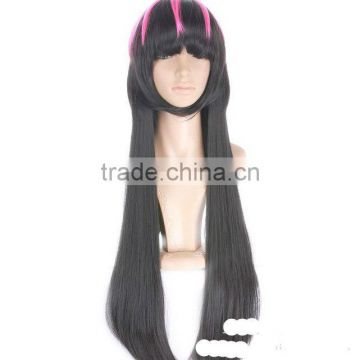 Synthetic Multicolor Lace Wigs Made by Machine and Vendors from China Best Selling Long Wigs for Cosplay Wholesaler DB01400