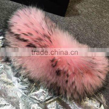 2017 Winter Fashion Sliver Leather Jacket With Pink Faux Fur Lined Leather Wear photo-6
