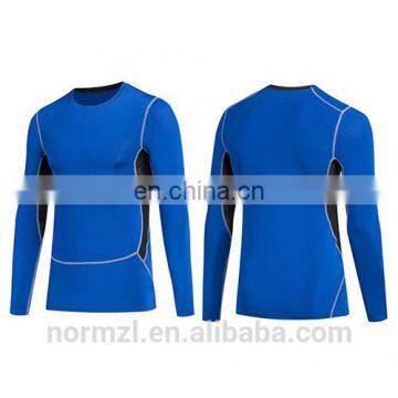 Wholesale men long sleeves compression sports wear