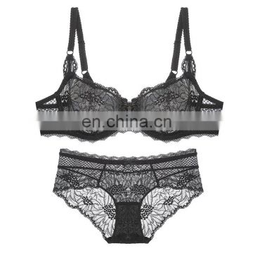 2017 New Design Lace Woman Bra Lingeries Girl Sexy Fancy Bra Panty Set