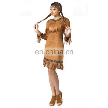 Womens Sexy Native American Indian Costume for Halloween Party