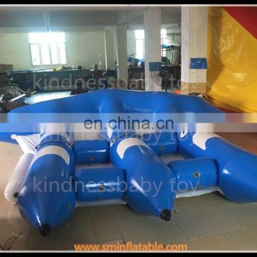 2015 fashion towable water tubes , inflatable flying manta ray , inflation water games crazy water games