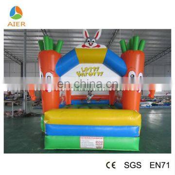 cheap inflatable bouncers for sale,rabbit and carrot jumping bounce castle