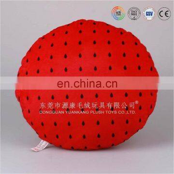 Custom Cartoon Plush Round Fruit Cushion