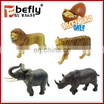 Hot sale 3d wild animal model plastic puzzle