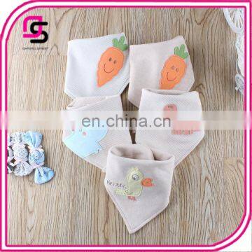 Cute unisex design baby bib wholesale price trendy cotton bandana bib for drooling