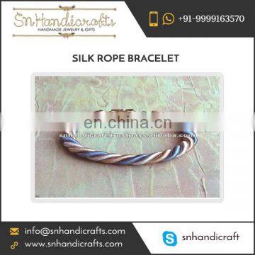 Premium Quality Fashion Silk Rope Bracelet at Low Rate