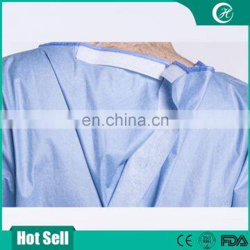 Disposable SMS Sterile Surgical Gown With Knitted Cuff for Medical Use