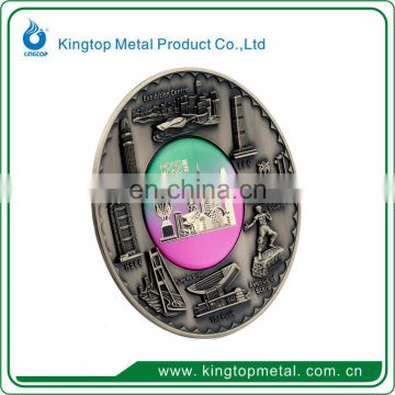 Hongkong metal plate for desk decoration