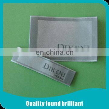 customized newest satin woven label for clothing