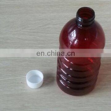 60ml 100ml 120ml 150ml 250ml PET amber bottle boston round, syrup bottle, amber medicine bottle