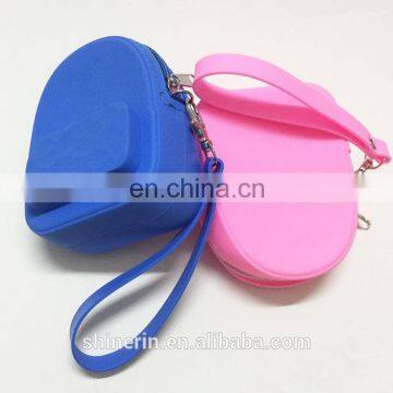 Mini Backpack Shaped Coin Purse Silicone Smiling Face Keychain Charms Wallets Women Purse Bag photo-2