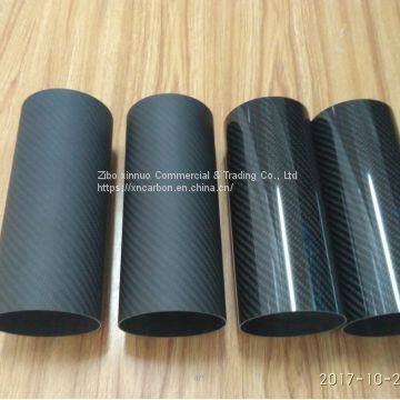 147.5mm 150mm 153mm 161mm Big Diameter 3K Twill Carbon Fiber Tubes Cfrp Can be Customized From China Factroy photo-2