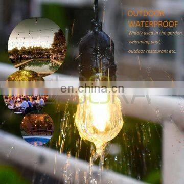 LED Commercial Grade Outdoor String Lights With 15 Hanging Sockets UL Listed photo-5