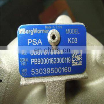 K03 Turbo CITROEN C4 PEUGEOT 3008 1.6TDS3 Engine 9807375580 53039500160