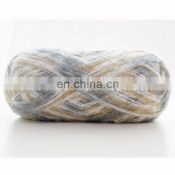 5.5nm 100% acrylic fluffy yarn hand knitting yarn wool yarn